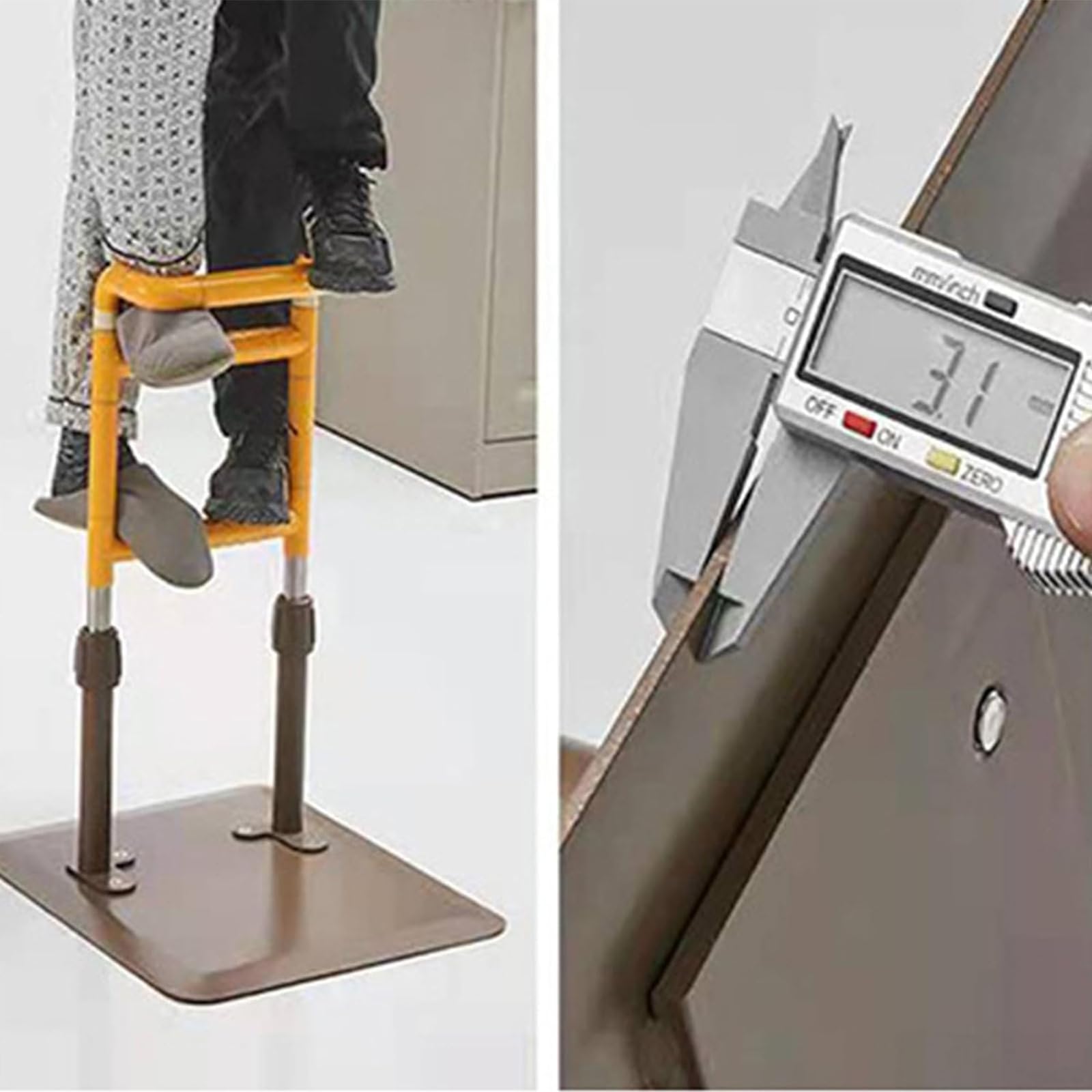 McbeAn Bastone da Letto Stand Assist, Sponde da Letto per Anziani in Piedi per Carichi Pesanti, Altezza Regolabile E Facile da Spostare, Struttura Stabile, Adatta per Anziani Seduti in Piedi