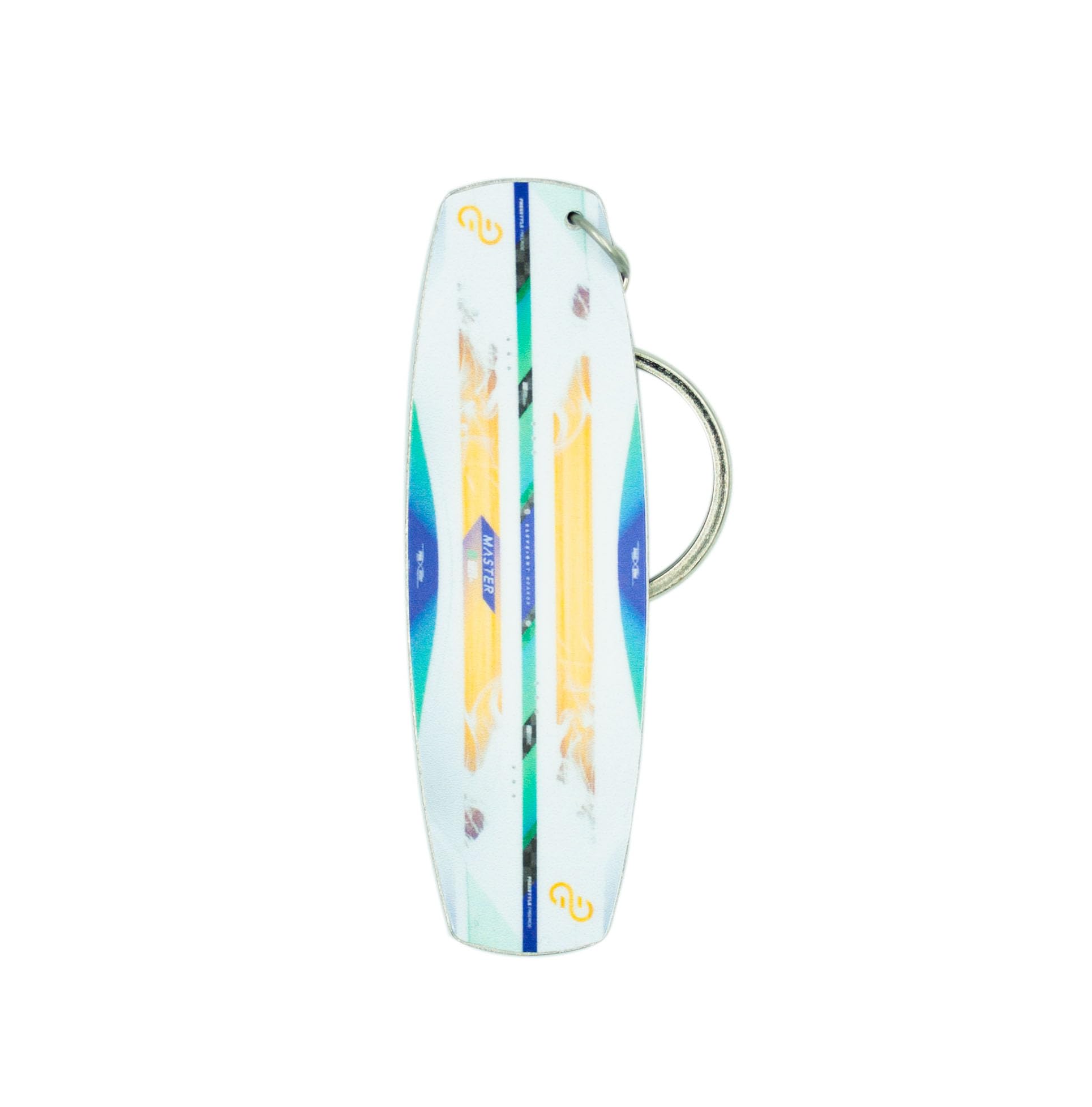 Fresh Kitesurfing Eleveight Master 2024 Kiteboard Key Ring Real Kiteboard - Kite Board Keyring, Eleveight Master 2024, Keychain