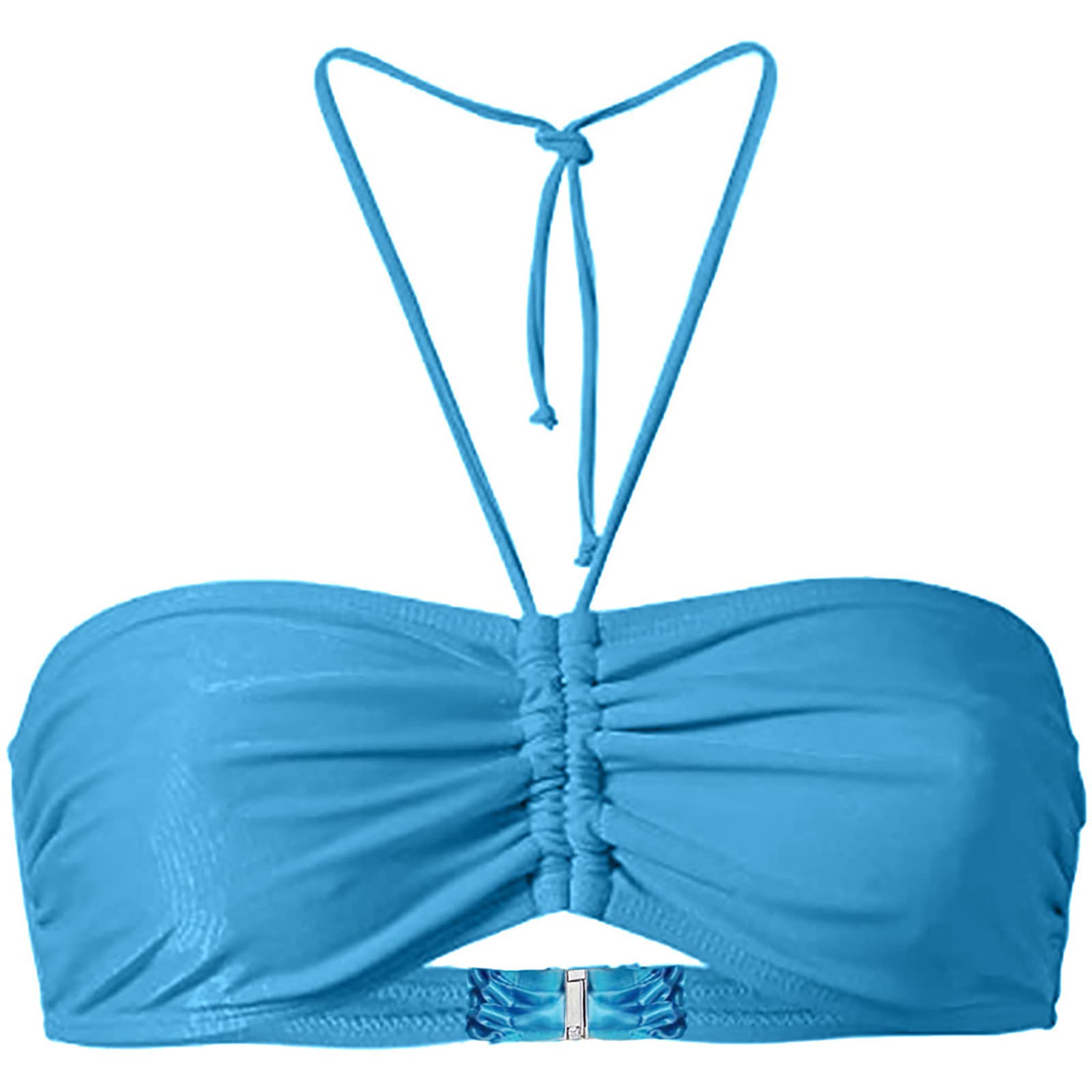Genérico Mujer Verano Mix & Plain Bikini Bandeau Top Trajes de baño Ropa de Playa Bikini Playa Sexy 2