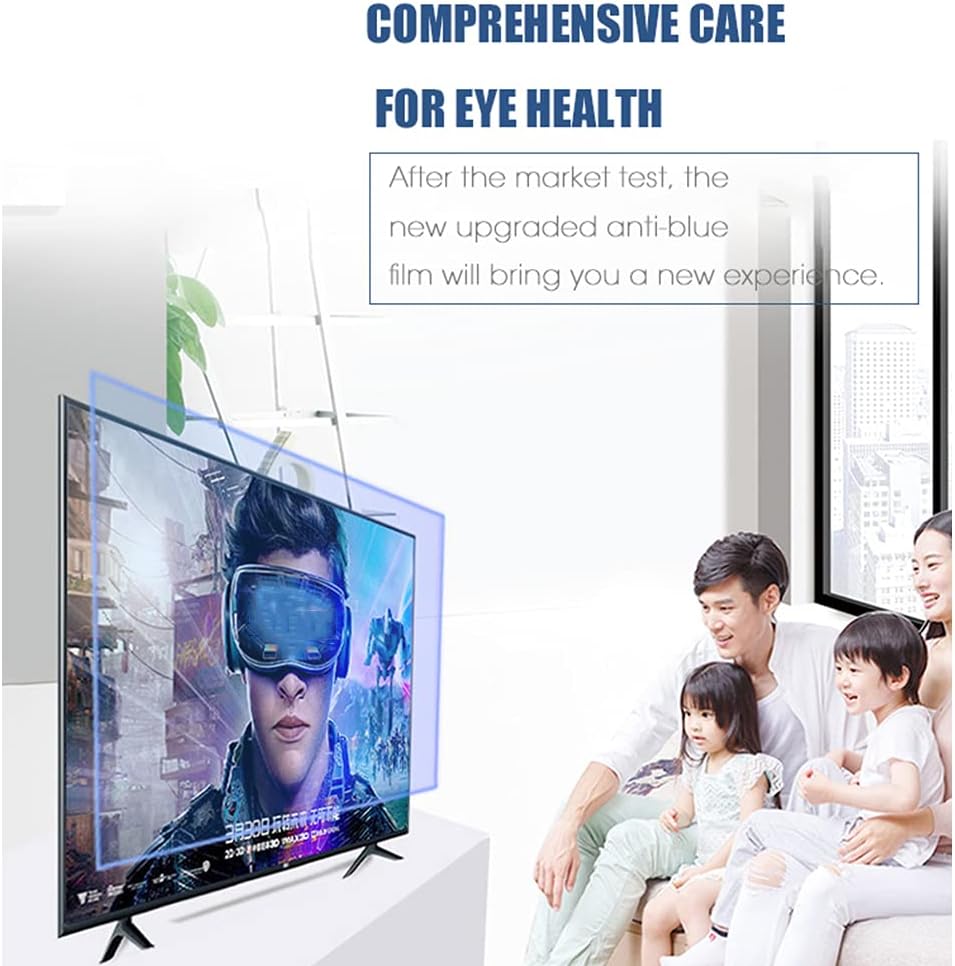 WSHA Matte Anti-Glare TV Screen Protector/Anti Blue Light/Anti Scratch Film Make The Light Soft Relieve Eye Strain, for LCD, LED, 4K OLED & QLED HDTV Displays,46 Inches(1017x570mm)
