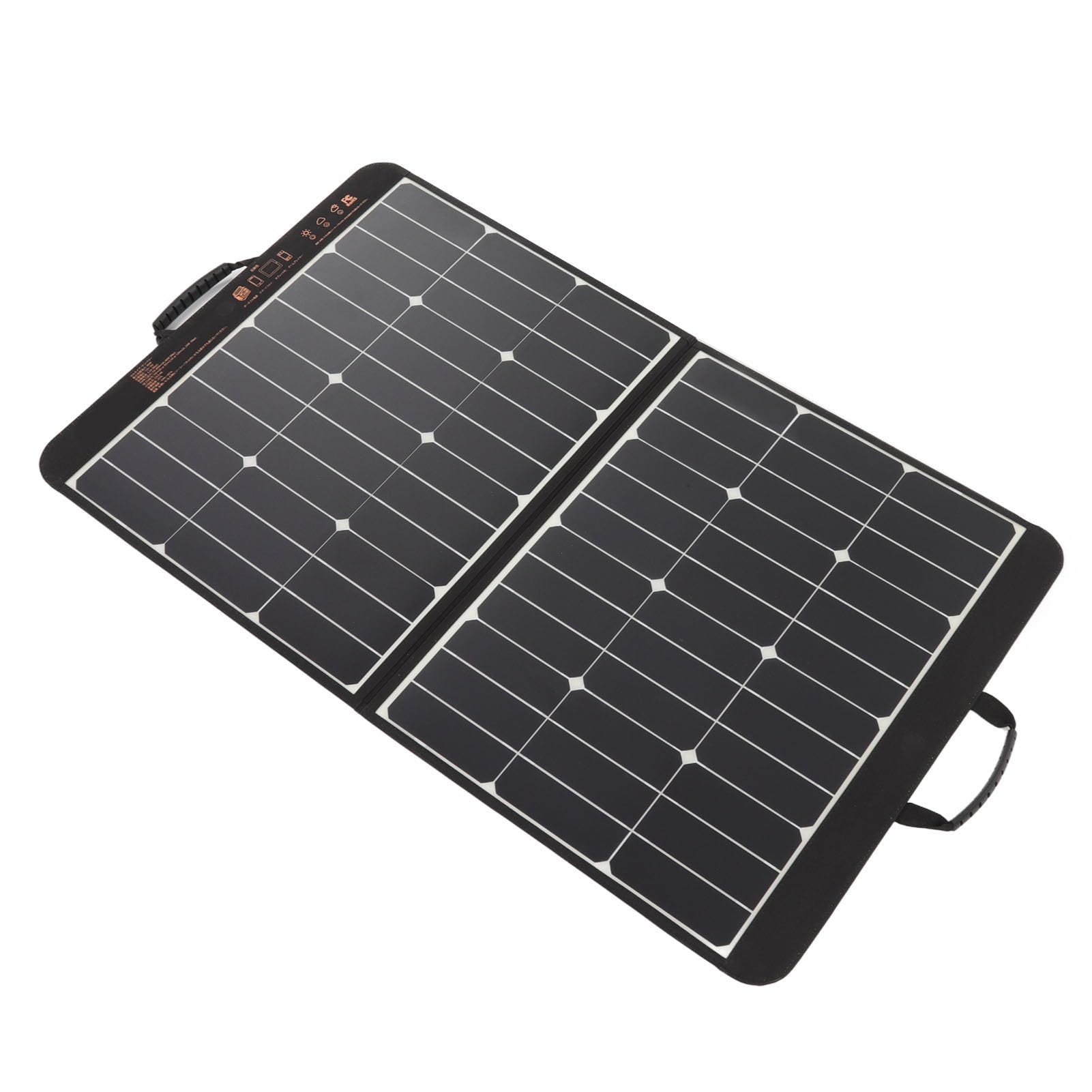 Składana ładowarka do Paneli Słonecznych, 60 W z Wyjściem 18 V DC do Przenośnych Elektrowni Outdoor Camping Van RV Trip