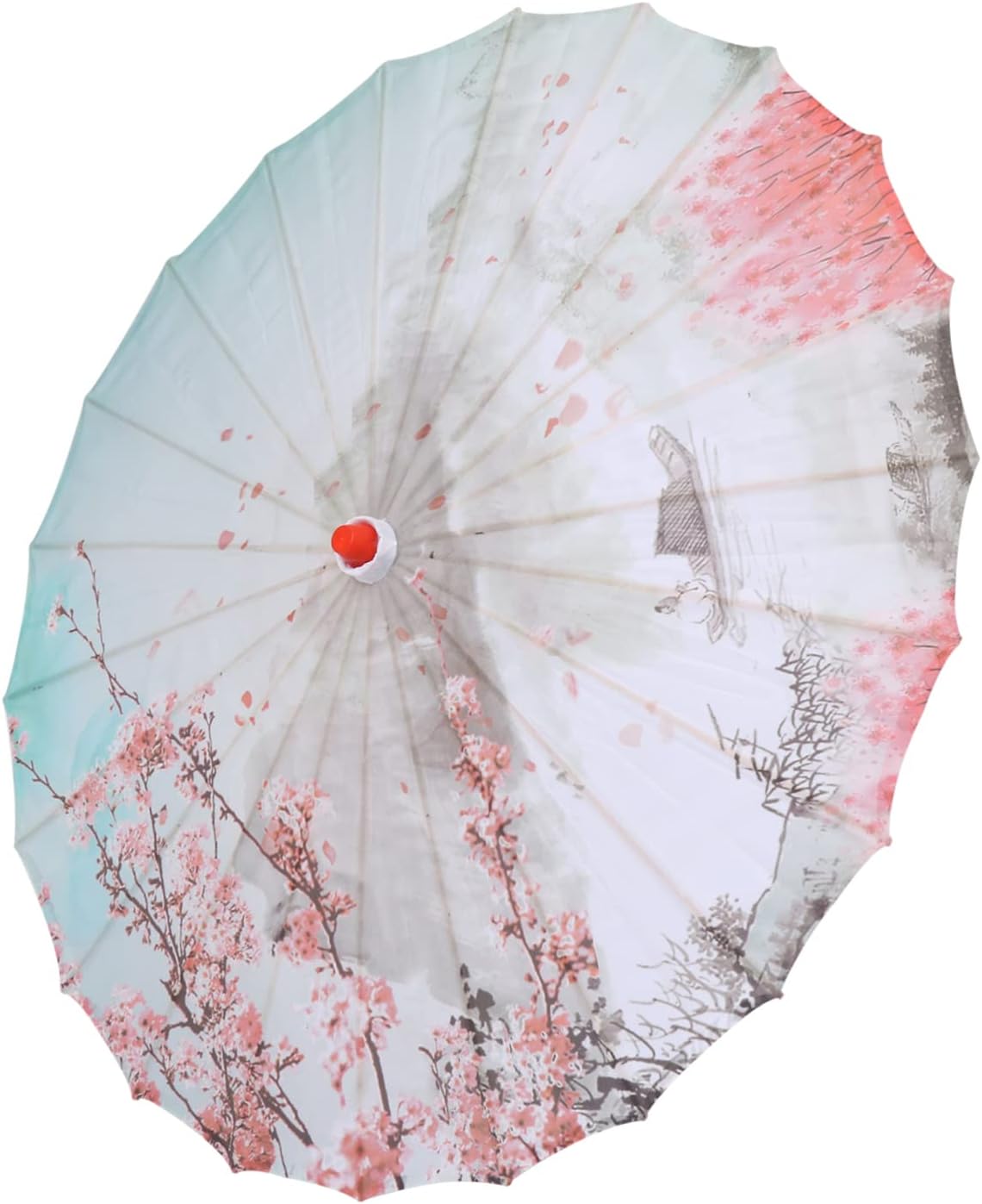 BESPORTBLE Chinese Style Oil Umbrella Beautiful Stage Umbrella for Photography Unique Dance Prop Durable Cloth