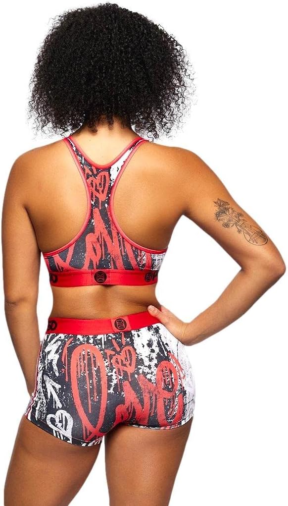 PSD Women's Love Drip Sports Bra, Red, S - Image 3