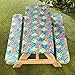 The Lakeside Collection Picnic Table and Bench Seat Covers with Elastic Edges - Flip Flops - 3 Pieces