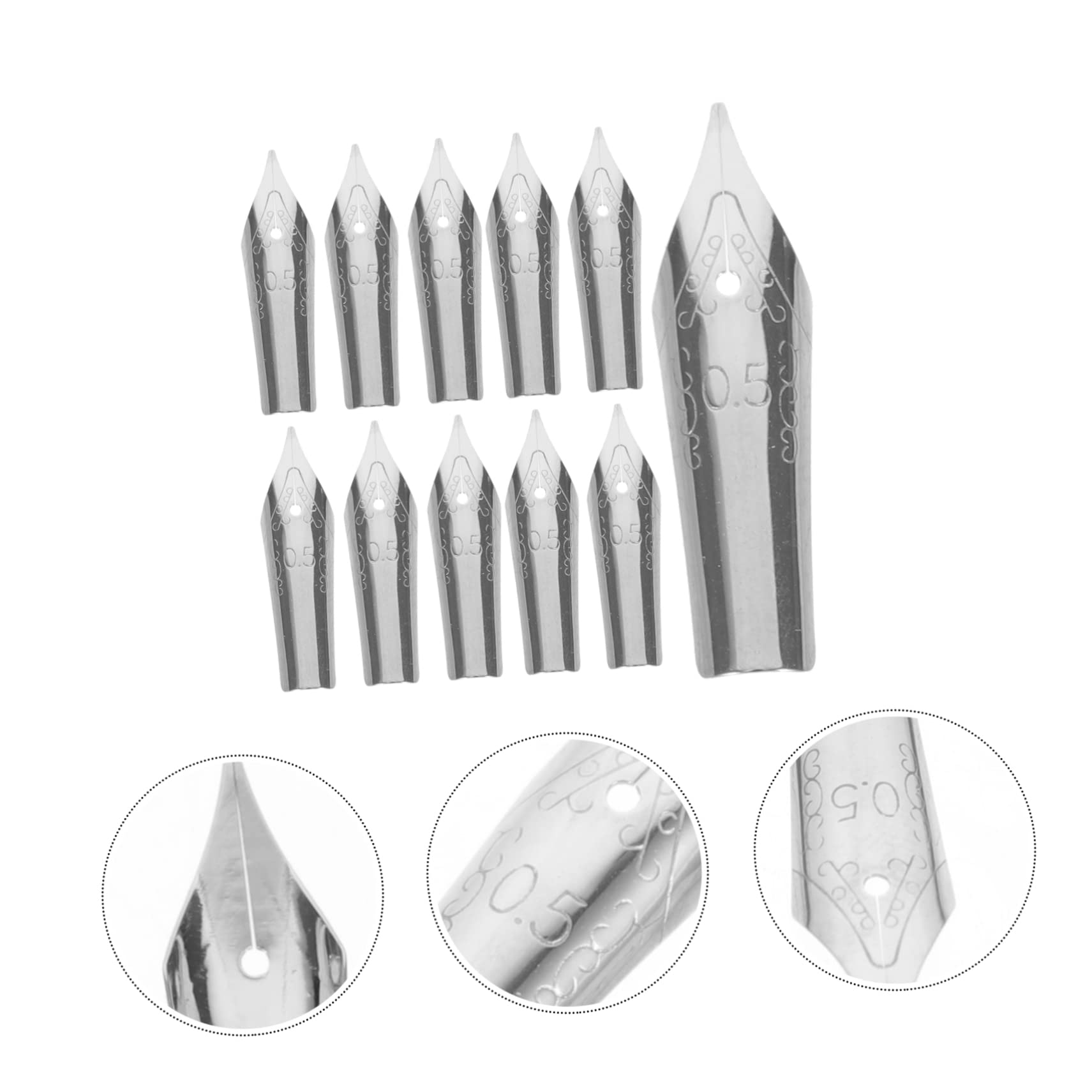 TEHAUX 150stücke Teiliges Set Stahlfeder-nibs Für Kalligraphie Ersatzfedern Für Füllfederhalter Geeignet Für Schüler Und Kunstliebhaber Präzises Schreiben Und Üben Leicht Zu