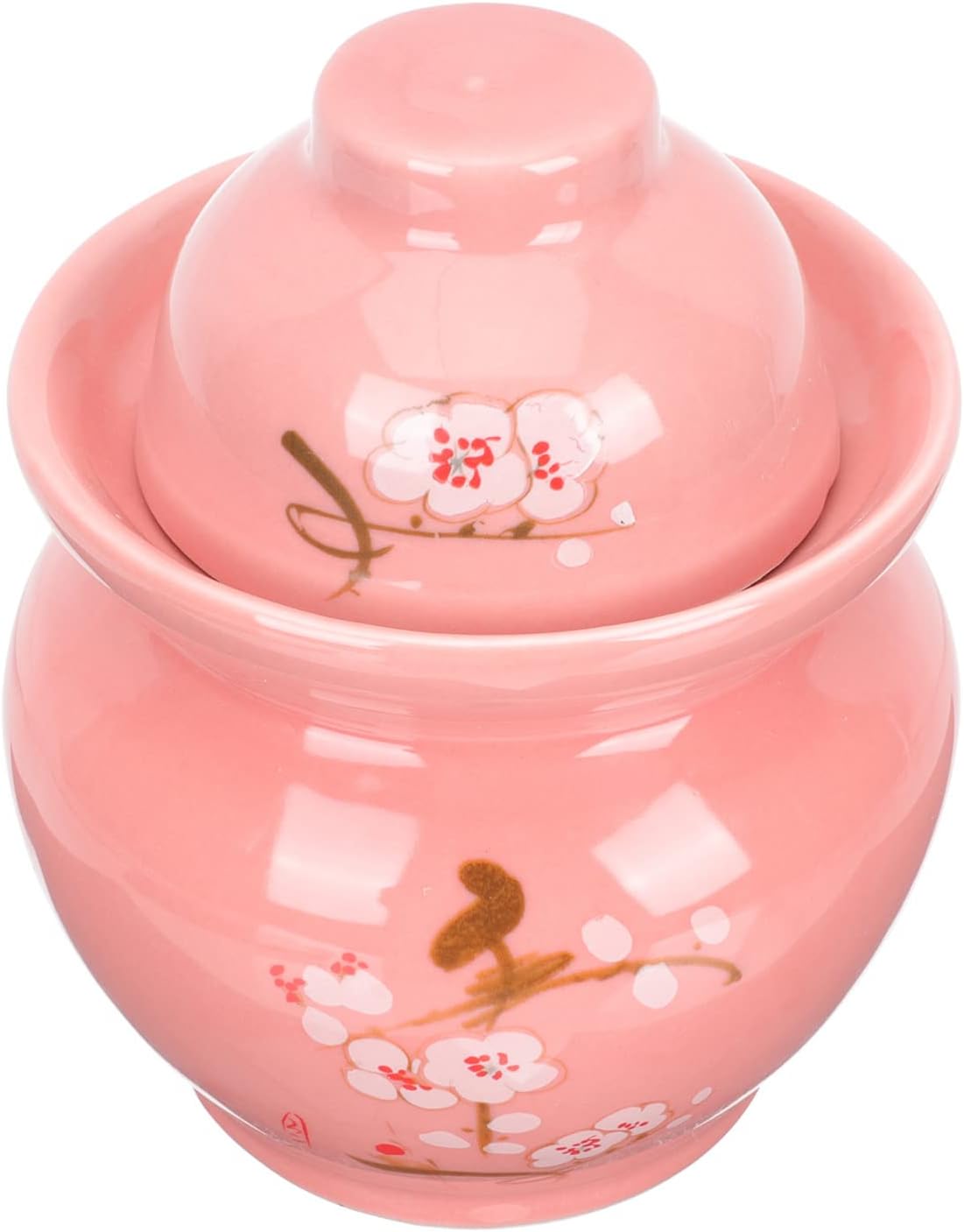 Luxshiny Ceramic Kimchi Jar Food Storage Container Korean Kimchi Container Traditional Pickle Jar Fermenting Weights Water Tank Vegetable Ceramics Clay