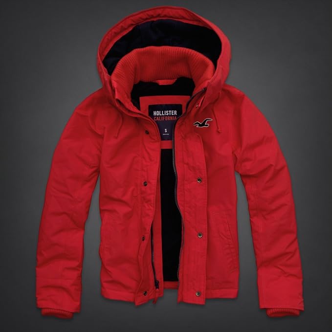 Amazon Hollister ホリスター アウター メンズ 赤 レッドxl 並行輸入品 コート ジャケット 通販