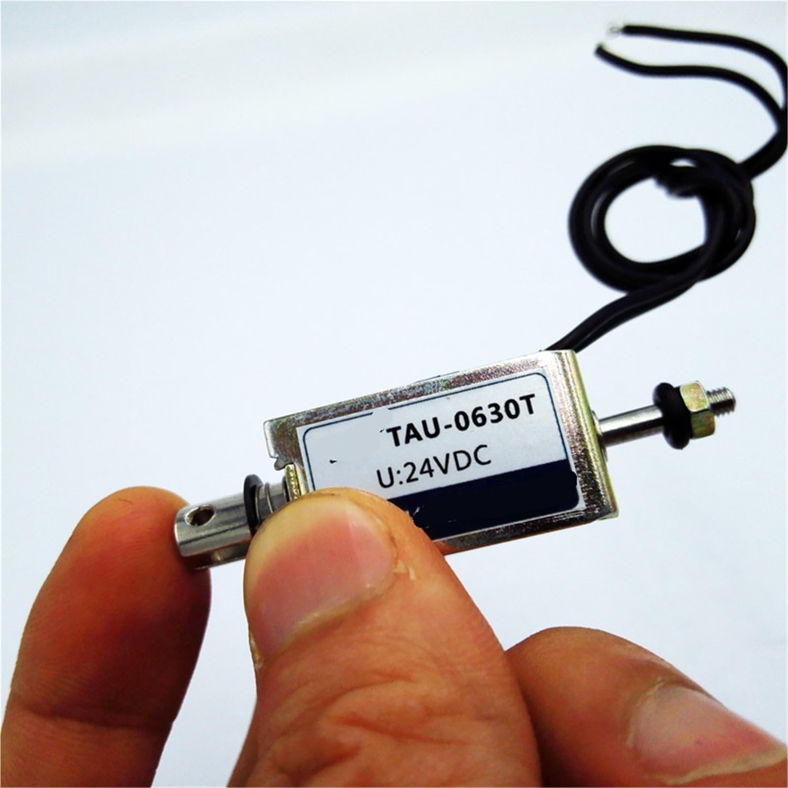 Elettromagnete a telaio tipo push-pull DC 12/24V TAU0630T, distanza di spostamento 10 mm, forza di tenuta 1 kg, 1 pz.(12VDC)