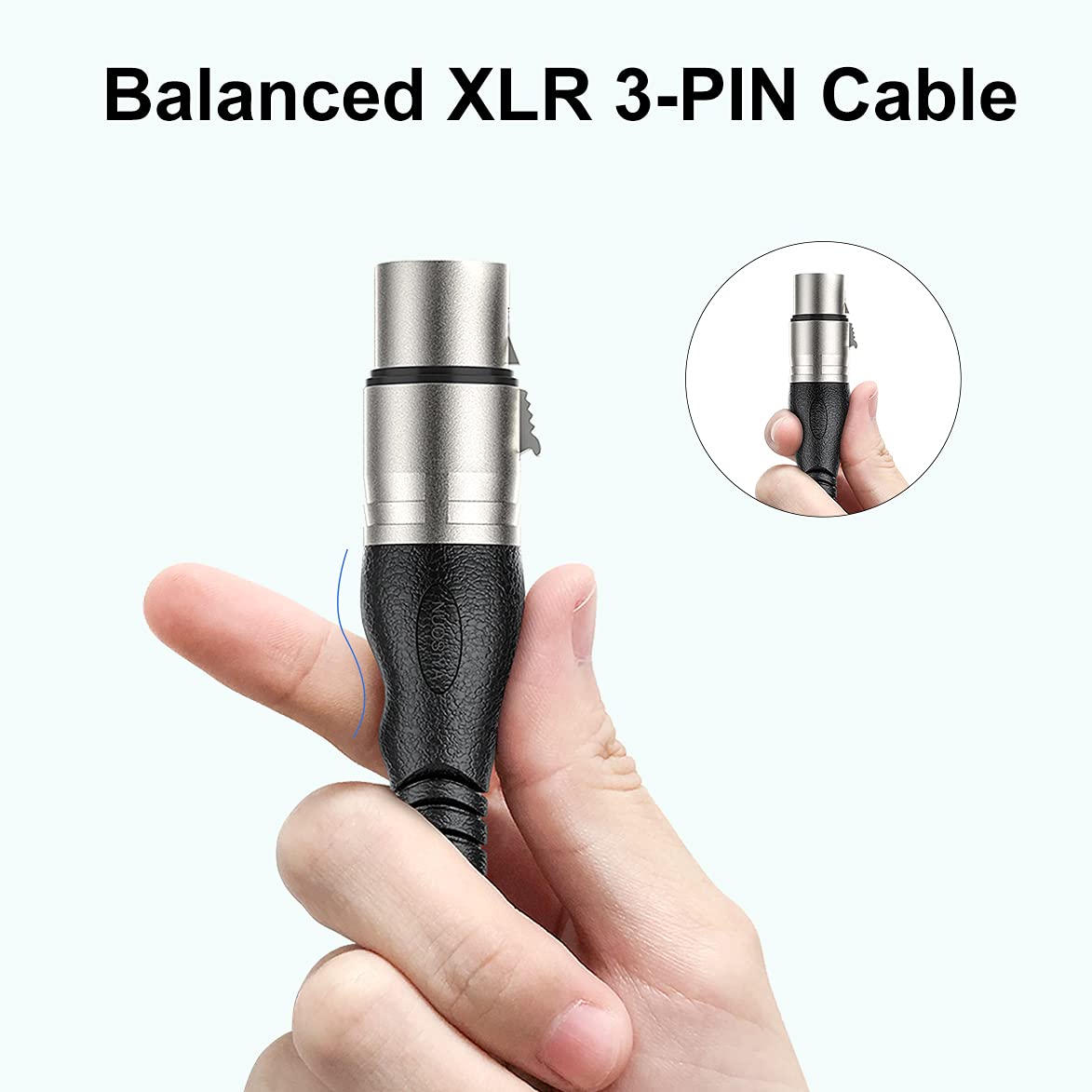 XLR kabel ergonomiczna konstrukcja (6 kolorów/6 m), wysokiej jakości wyraźny kabel mikrofonu sygnału audio miękki materiał gumowy XLR męski do żeński kabel mikrofonowy