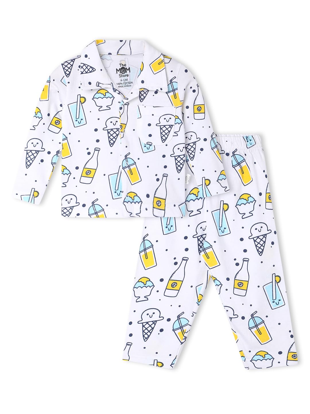 Baby and Kids Cotton Printed Pyjama Set | Printed | Cotton | Nightwear | Sleepwear | Trendy Nightsuit Set for Boys and Girls
