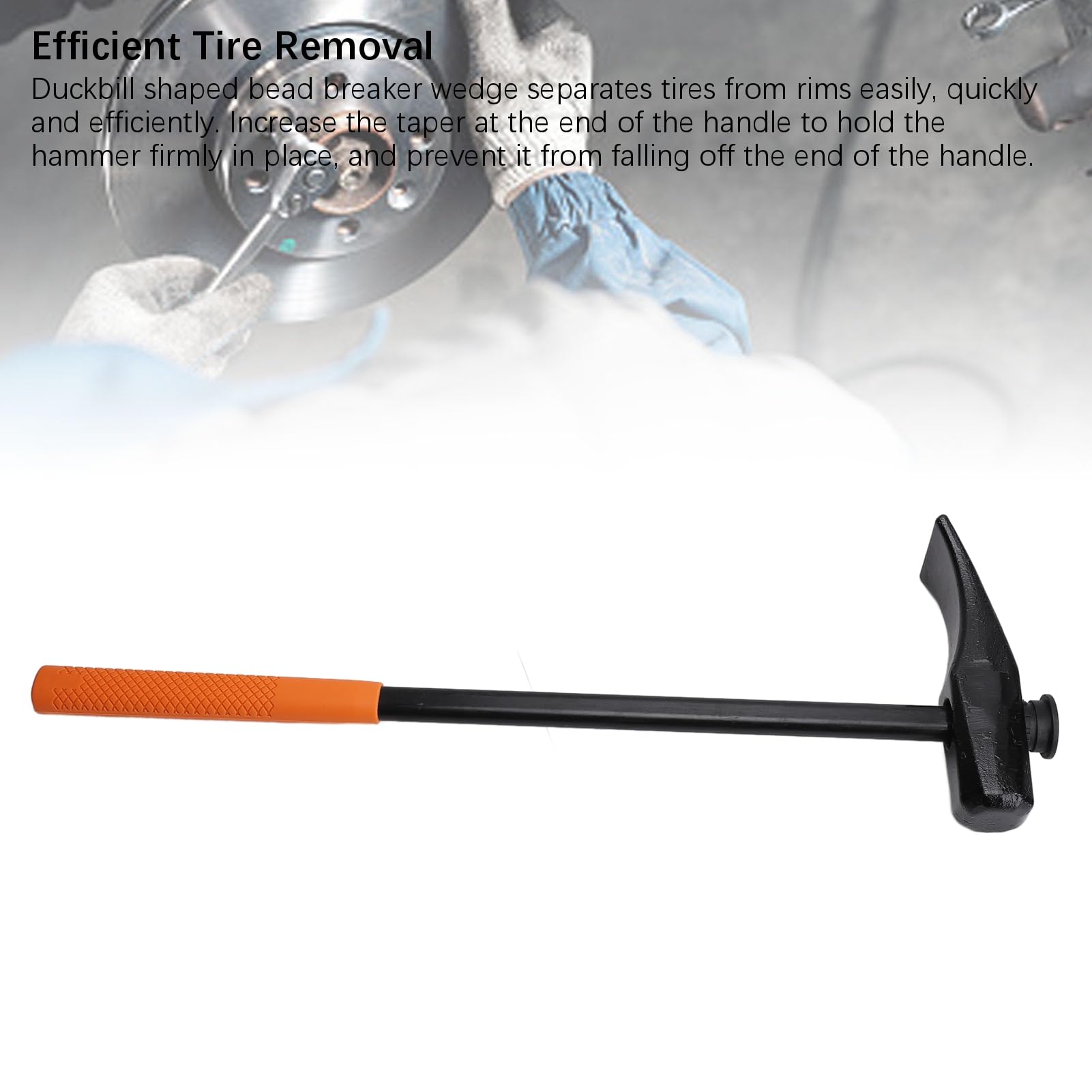 Duckbill Shaped Tire Hammer for Tire Bead Breaking Wedge, Premium
