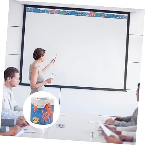 Miniatura 5 de STOBOK 1 Roll Border Stickers Animal Stickers Removable Stickers Mariposas Decorativas para Pared Border Paper Festival Supplies Replaceable