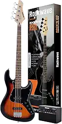 Kit Completo Contrabaixo Rockwave Rbk400 + Capa E Acessórios (SB)