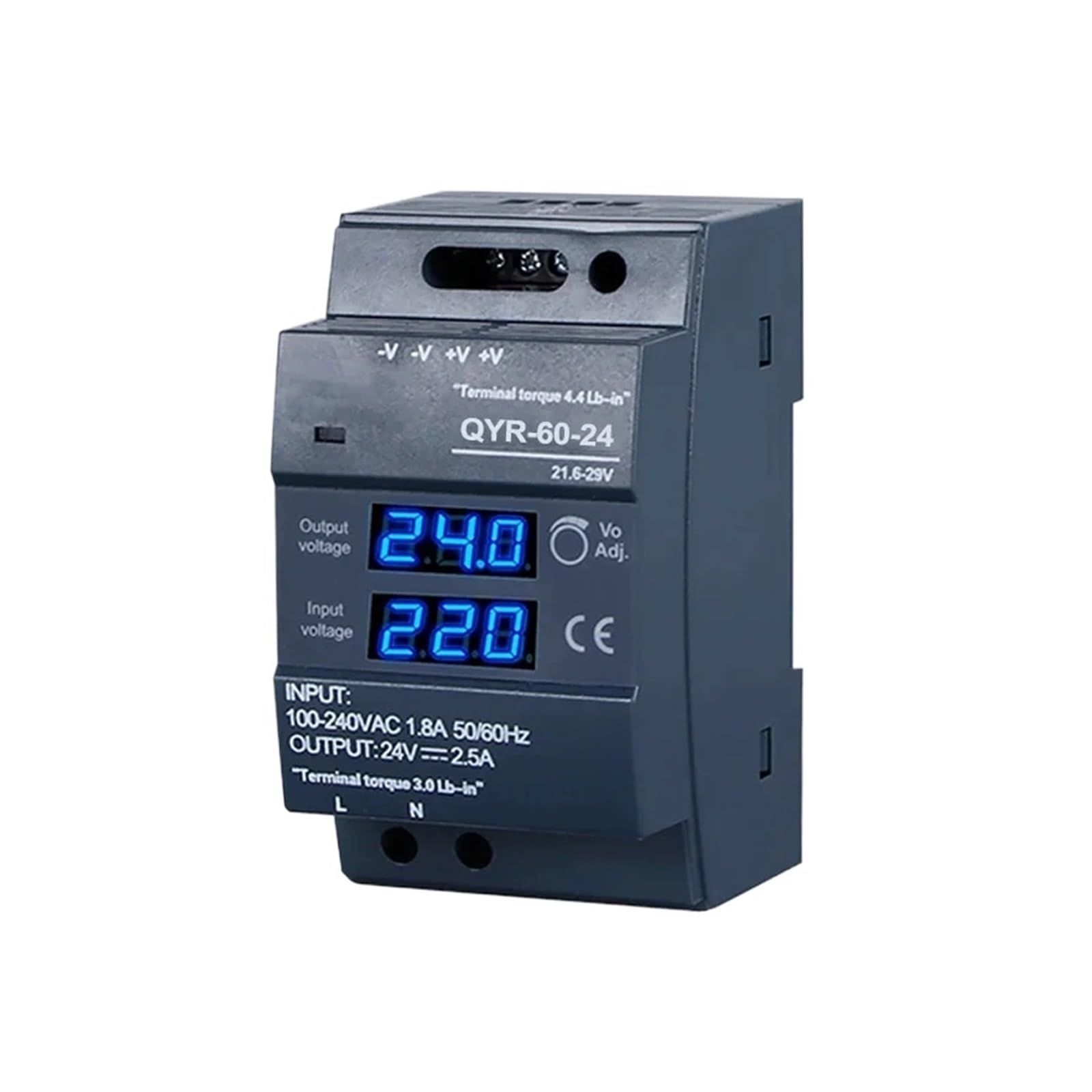 Alimentation à découpage rail AC-DC 12V 24V 100W pour usage industriel - 4
