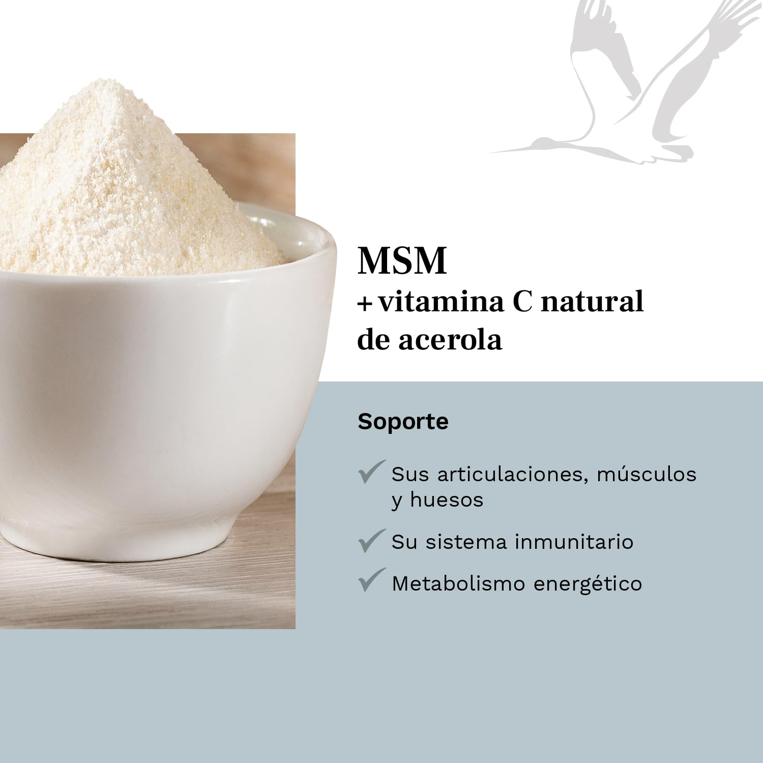 Balanced Vitality MSM + vitamina C – Reserva para un año 365 pastillas veganas – 2000 mg de metilsulfonilmetano + vitamina C natural (acerola) – Sin aditivos – Made in Germany