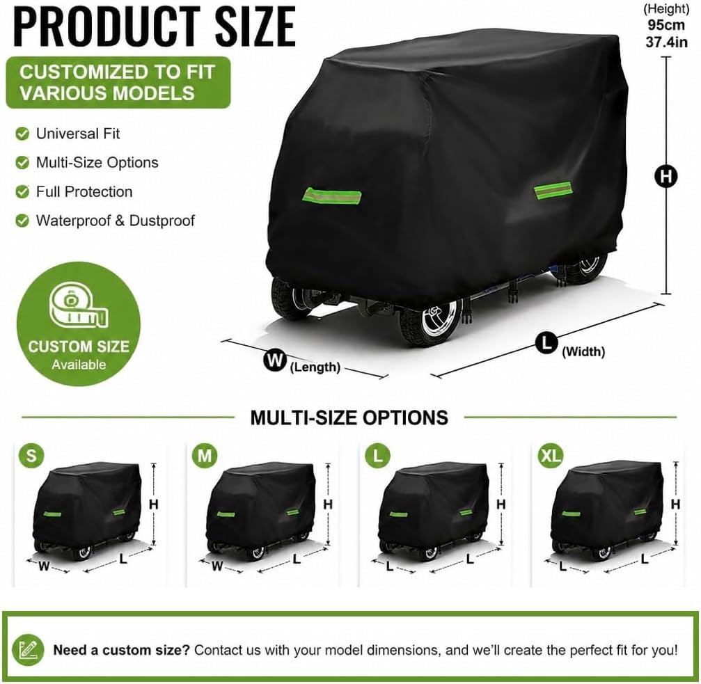 Housse Scooter Mobilité pour Afikim Afiscooter S3 Touring AT