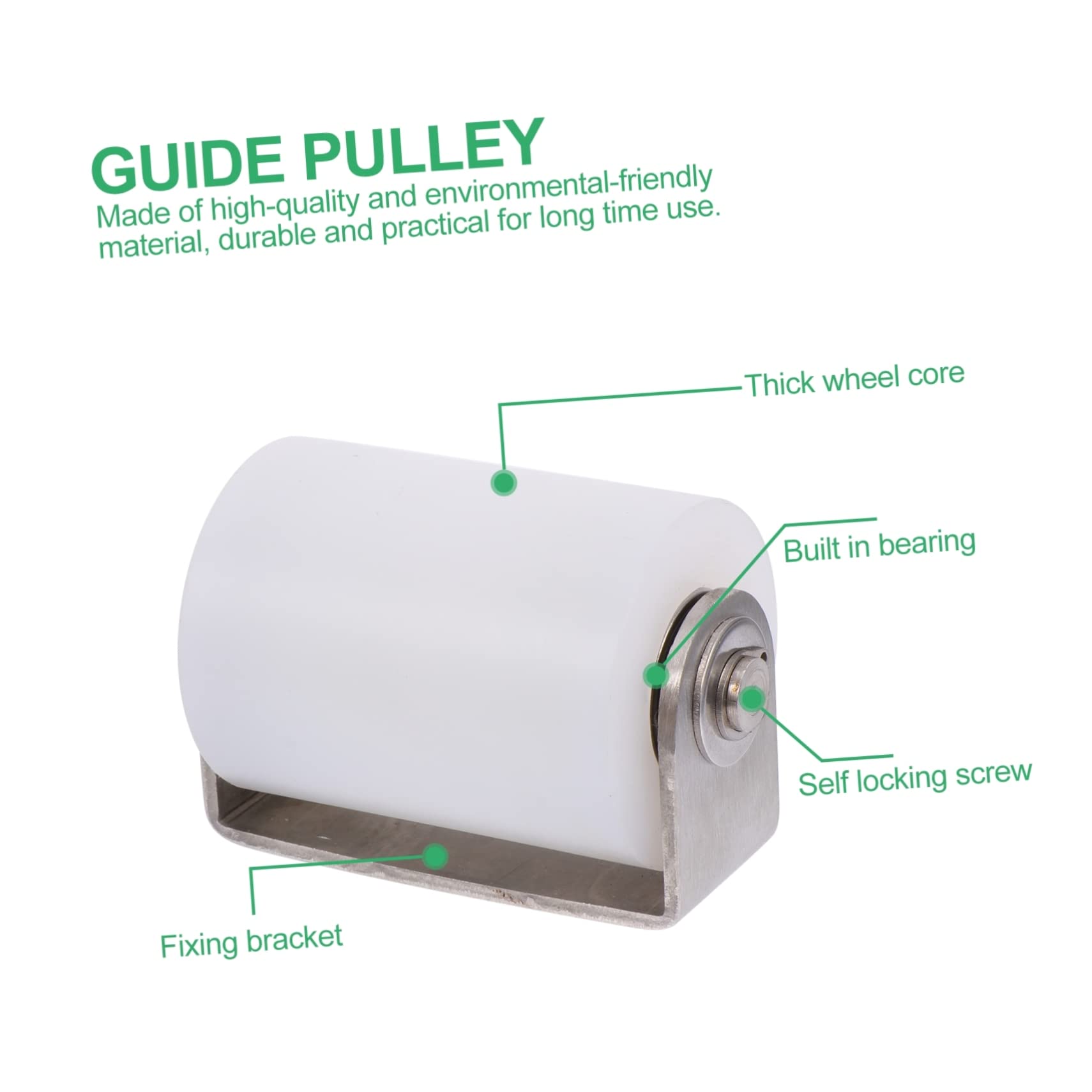 VILLCASE Rueda De Posicionamiento De Polea Para Puerta Corredera Guía De Rueda De Polea Acero Inoxidable Para Puerta Enrollable