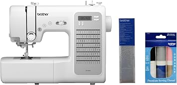 Brother CP100X Computerized Sewing and Quilting Machine, and SASEW6 6-Piece Premium Sewing Thread Pack, SA520 Water Soluble Stabilizer