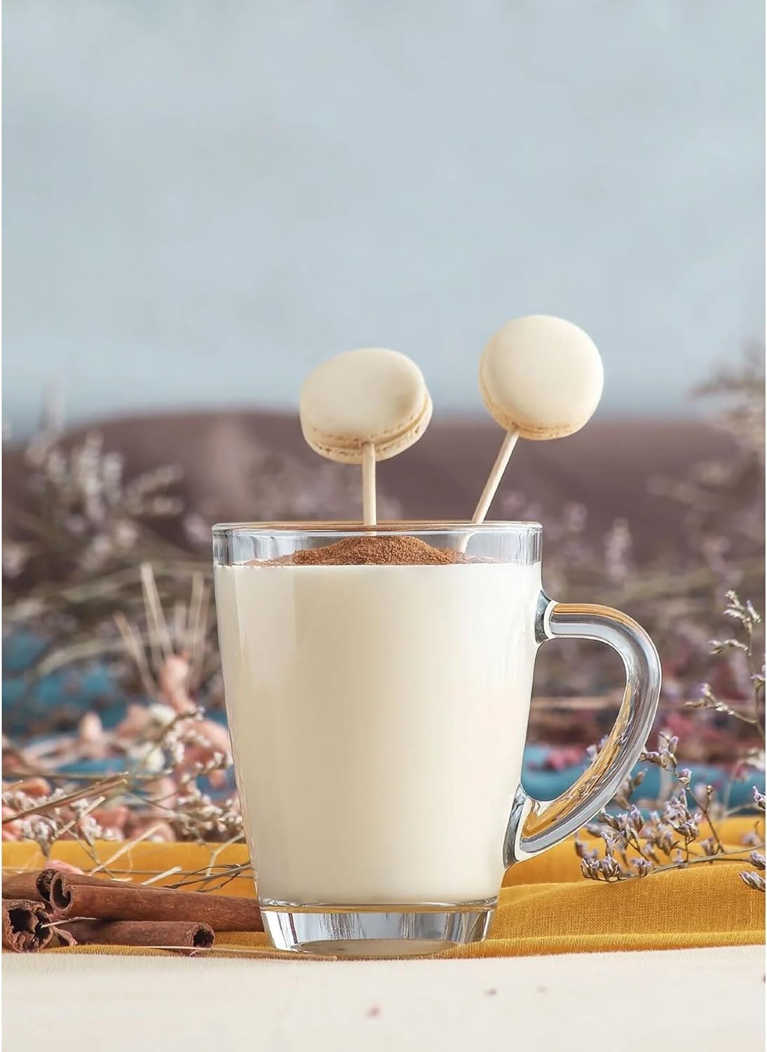 Teegläser-Set 6,12 oder 24tlg. mit Henkel 250 ml aus hochwertigem Glas Ideal für Heißgetränke, Kakao, Latte Macchiato und Cappuccino spülmaschinengeeignet (24)