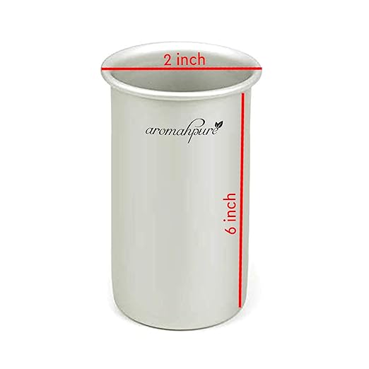 Aromahpure Alumnium Candle Making Moulds | 2 * 6 inches | Set of 1 | Re-Useable Moulds |Cylindrical Candles Moulds | Festival Decorations and Other Occasions