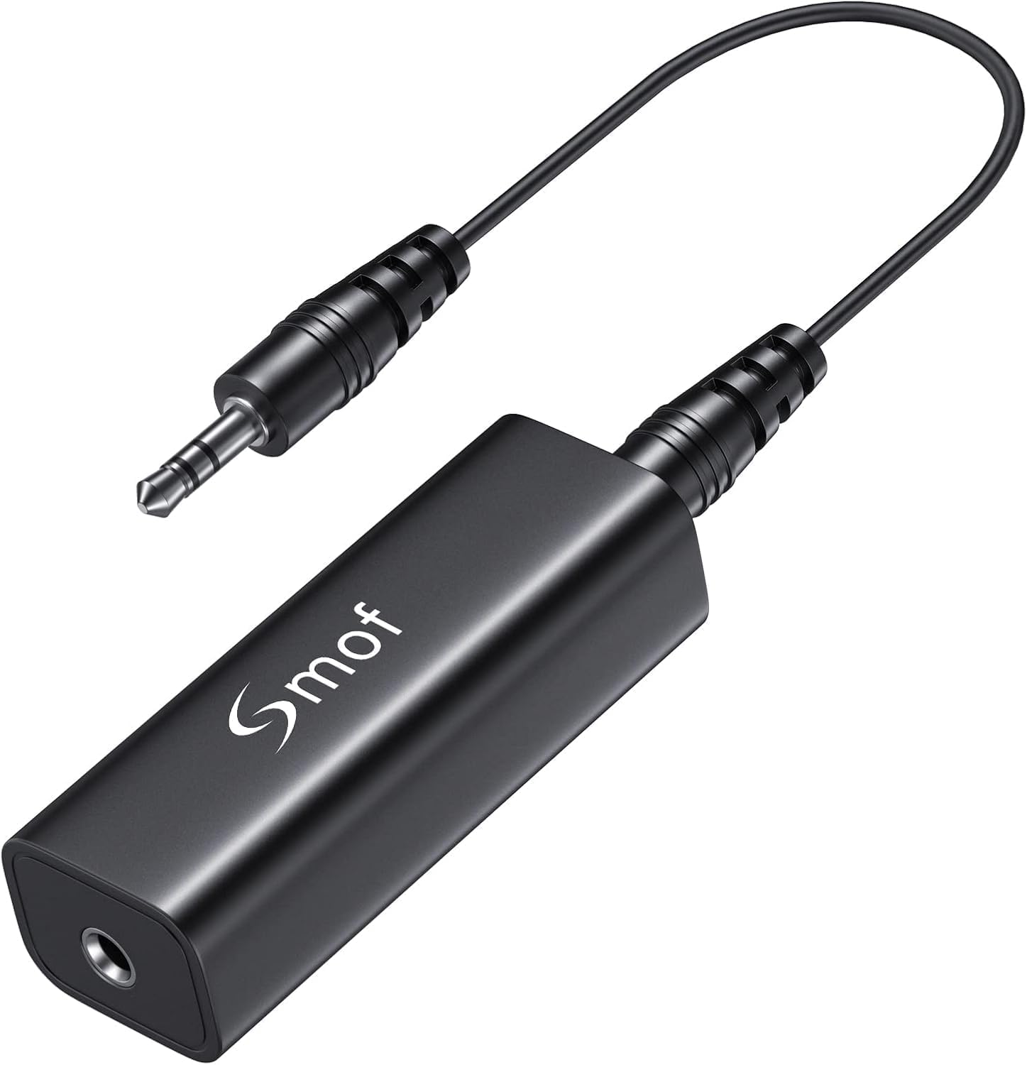Ground Loop Noise Isolator for your Car Audio System/Home Stereo with 3.5mm Audio Cable[Eliminating Audio Hum Noise Completely] (Black)-image-4