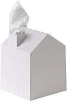 Umbra Casa White House-Shaped Tissue Box Cover - Cute Square Kleenex Holder for Bathroom, Bedroom, Office Decor