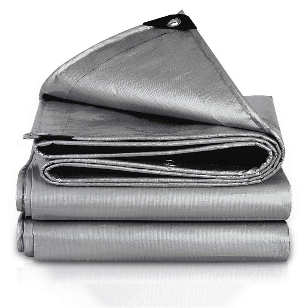 RajoNN Lona Impermeable Resistente, Cubierta de Lona para Tienda de campaña de Polietileno con Refugio para Tienda de campaña, Lona para Acampar, Cubiertas para la Lluvia al Aire Libre, paños