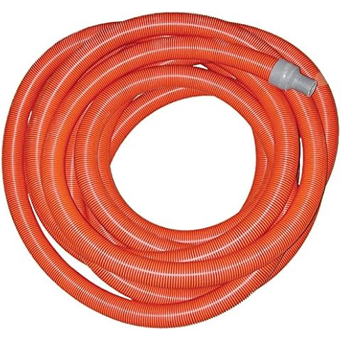 Hydro-Force AH31H Carpet Cleaning Vacuum Hose with Cuffs for Truck Mounts and Portable Extractor, 1.5" x 50', Orange Cover