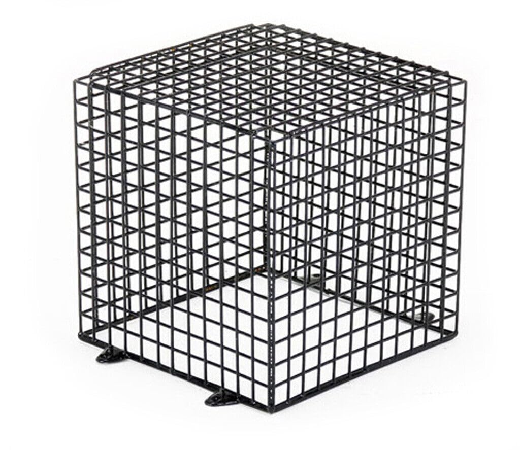 DIGITECK All weather Anti Vandal CCTV Camera Cage/Guard and Light Protection Galvanised Black Cage Medium 35cm x 35cm x 35cm