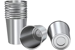 cheap stanleys: Resinta 8 Ounce Stainless Steel Cups