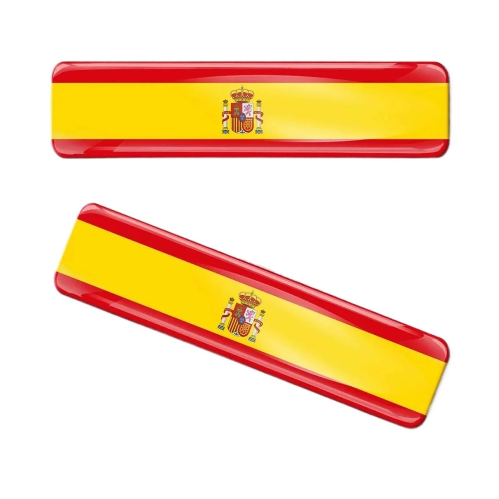 Decoration 3D Domed Silicone Stickers Decals Spain National Spain Flag Car Motorcycle Helmet