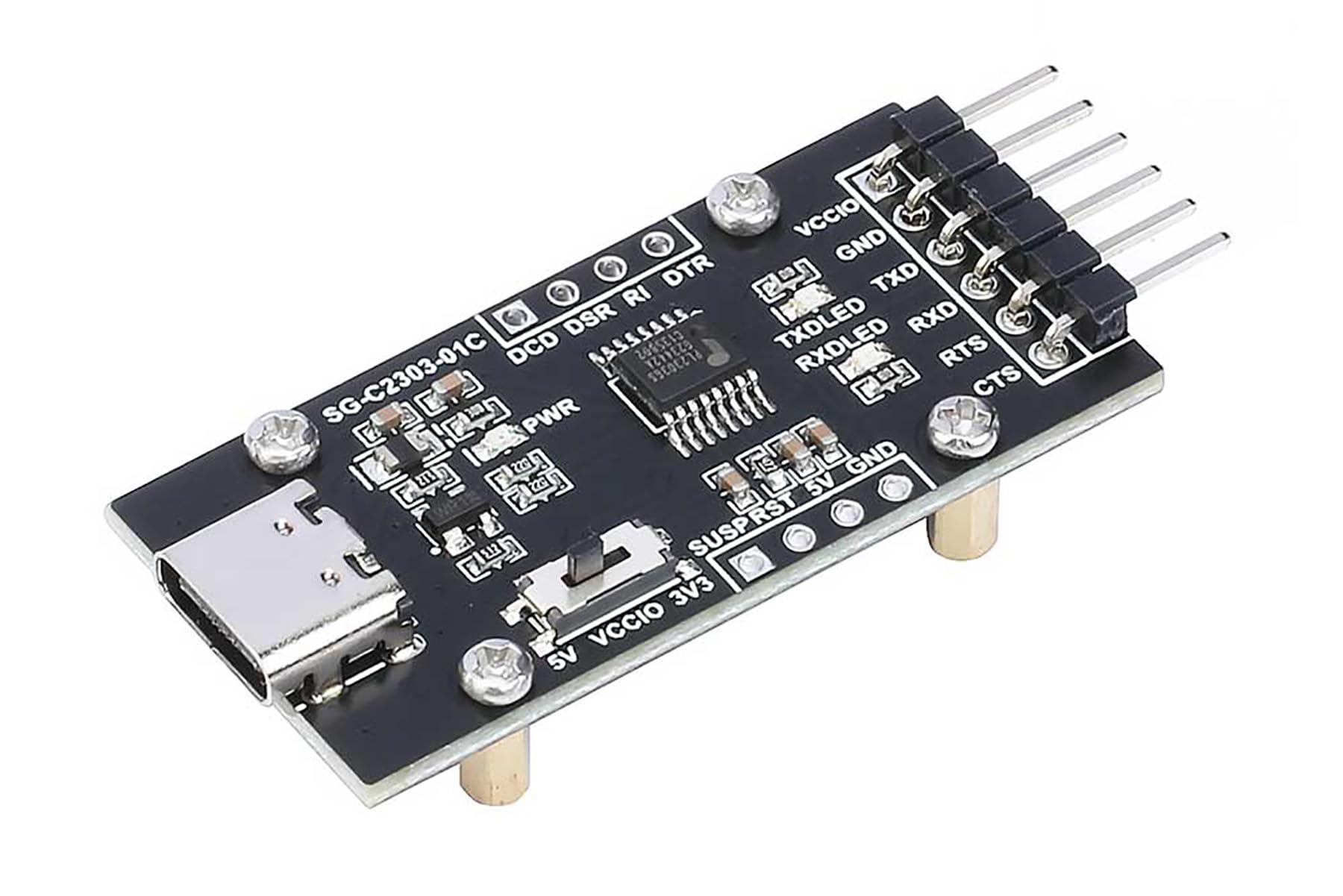 PL2303 USB to TTL UART Serial Port Module for Raspberry Pi 5 Type-C 3.3V/5V