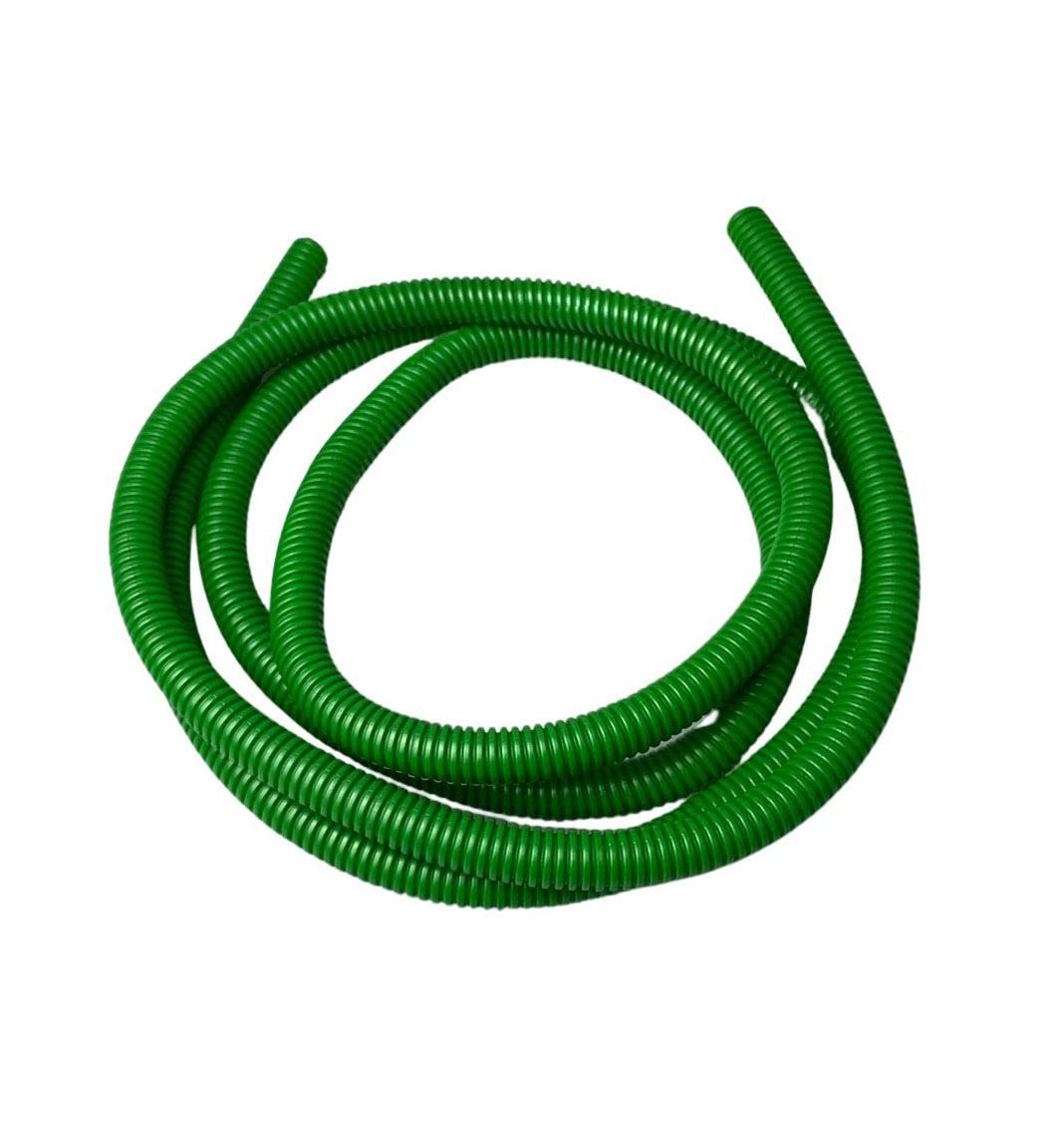 PE Green Corrugated Conduit Flexi Pipe Tube Split 10mm - 2m