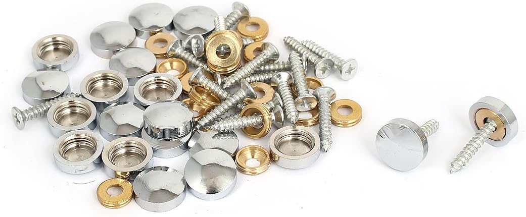 14mm Diameter Quality Parts Cap Decorative Screw Nail 20 Pcs for Mirrors Model:38as470qo43