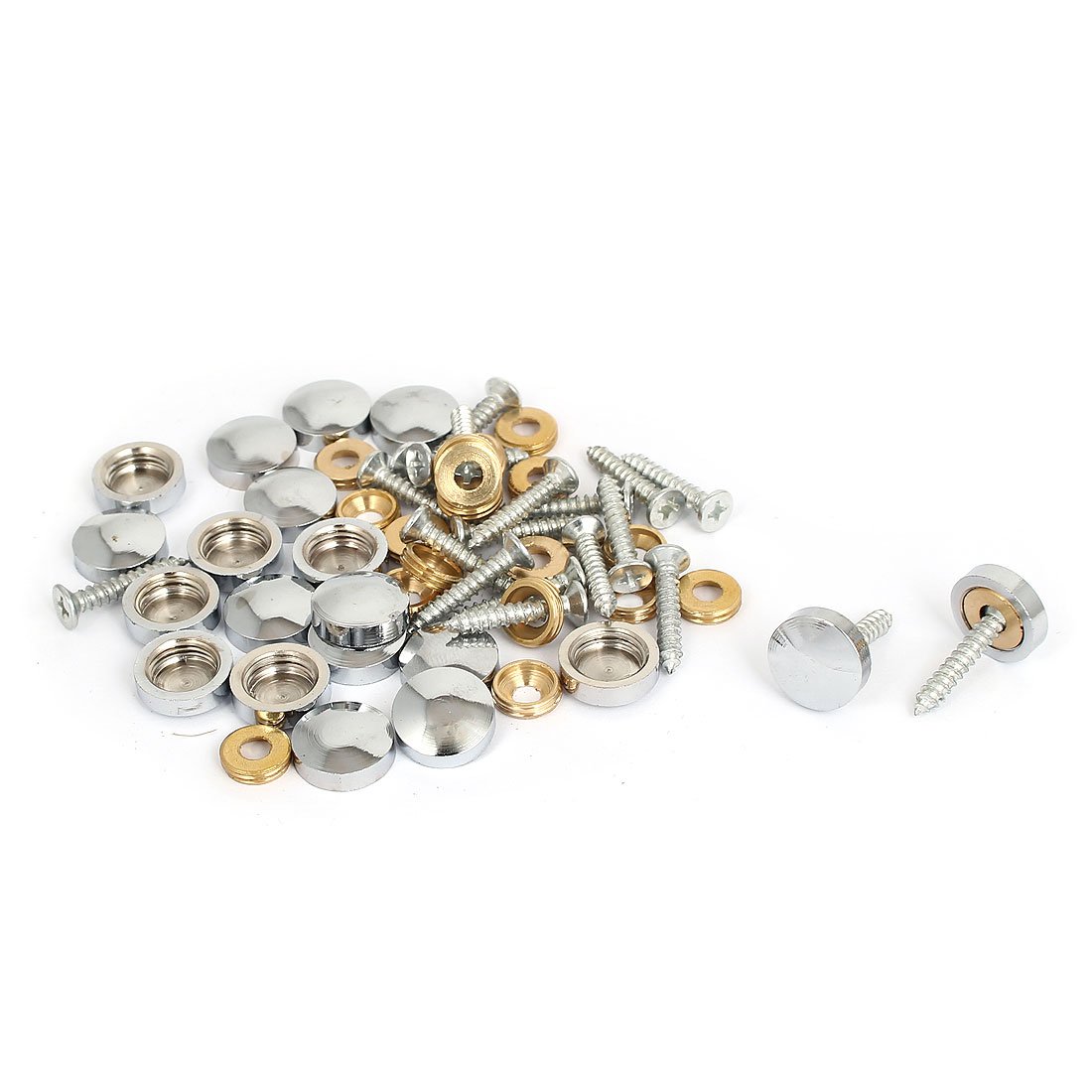 Aexit 14mm Diameter quality Parts Cap Decorative Screw Nail 20 Pcs for Mirrors Model:38as470qo43