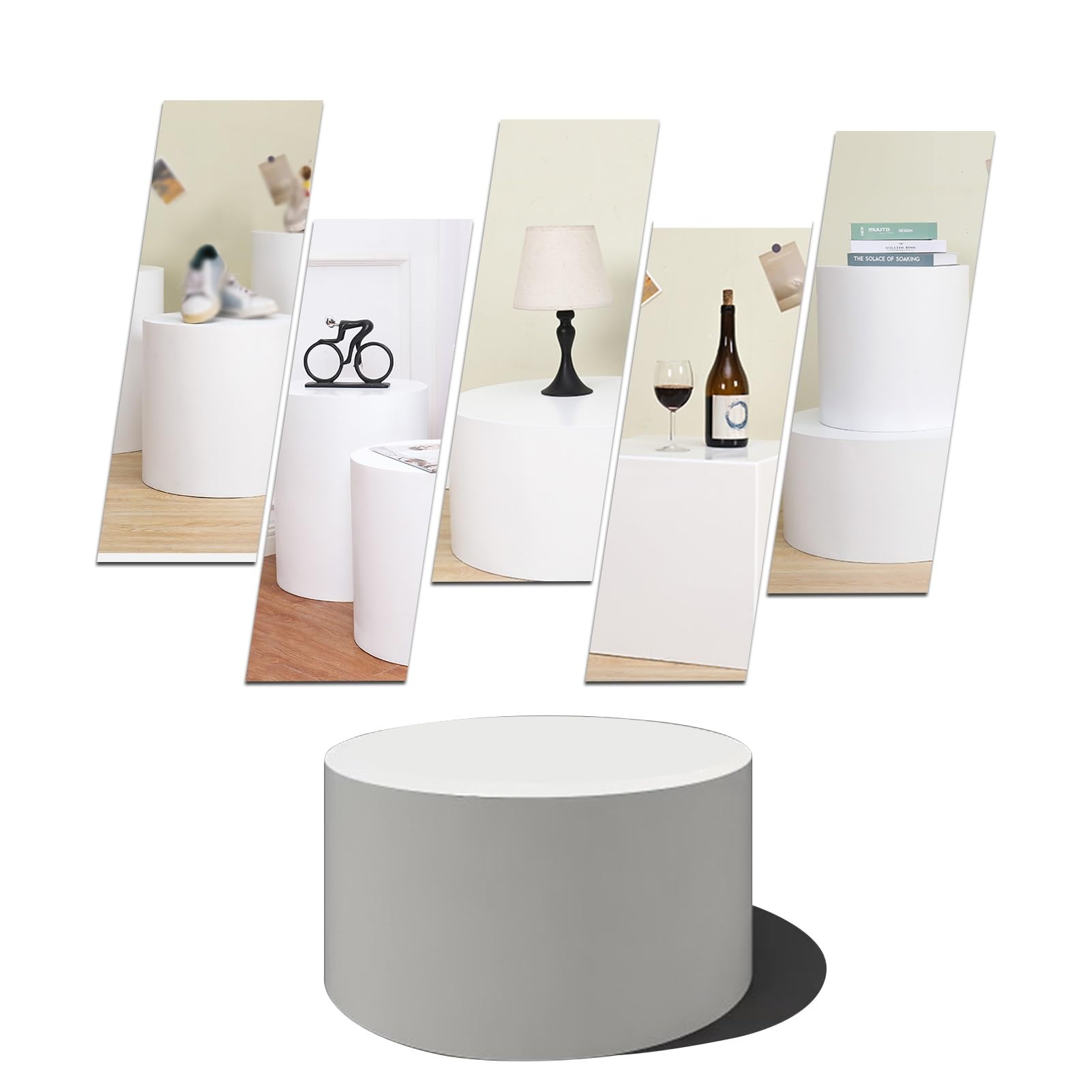 Présentoir rond sur pied pour décoration de mariage et fêtes