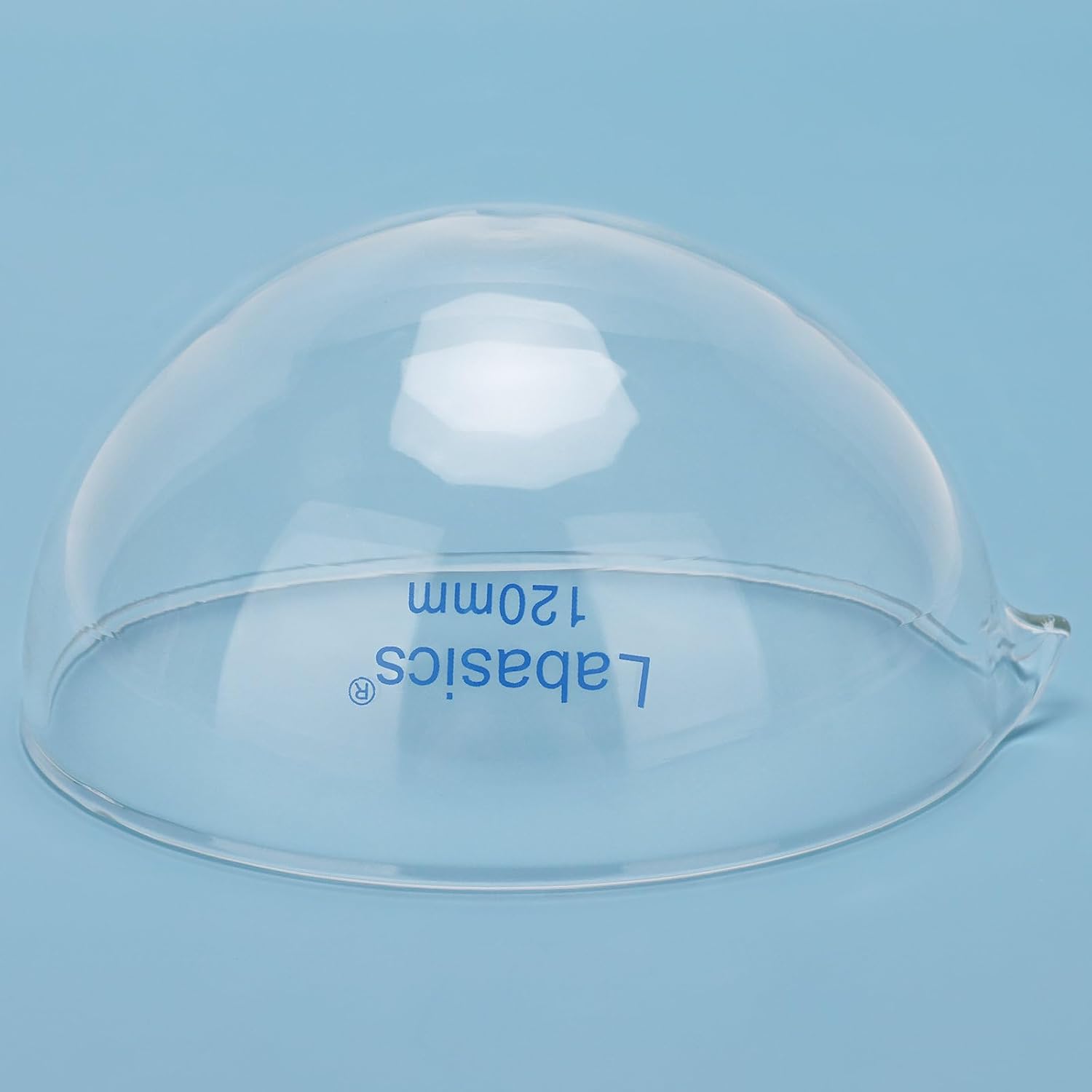 Labasics Round Bottom Evaporation Dish, 120 mm Diameter, Borosilicate Glass, for Sample Evaporation in Lab