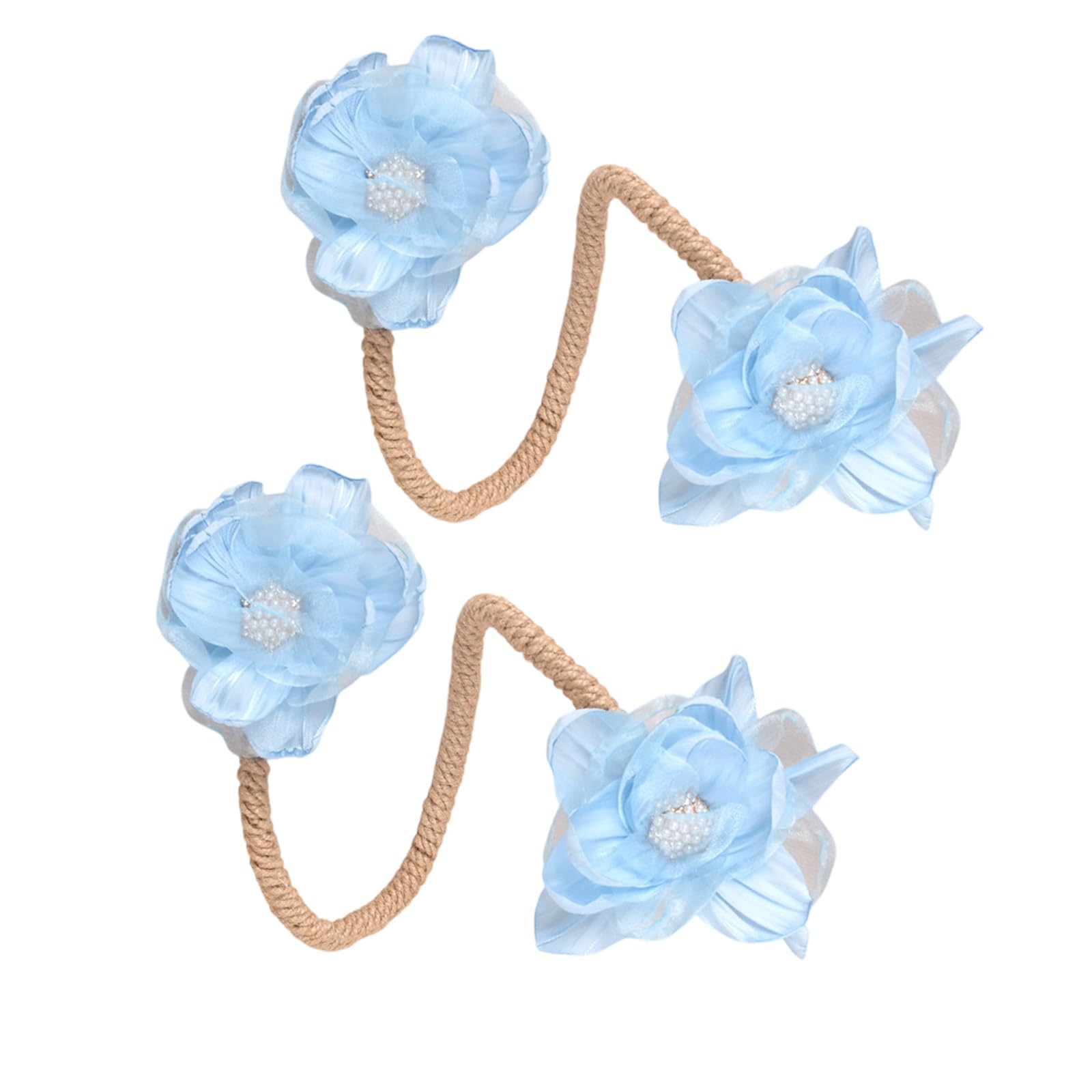 Aqvjd Of Elegant Bendable Drapery Ties Simple Setups Sturdy Materials Ideal for Home Use Flexible Fabric Tie Ensembles