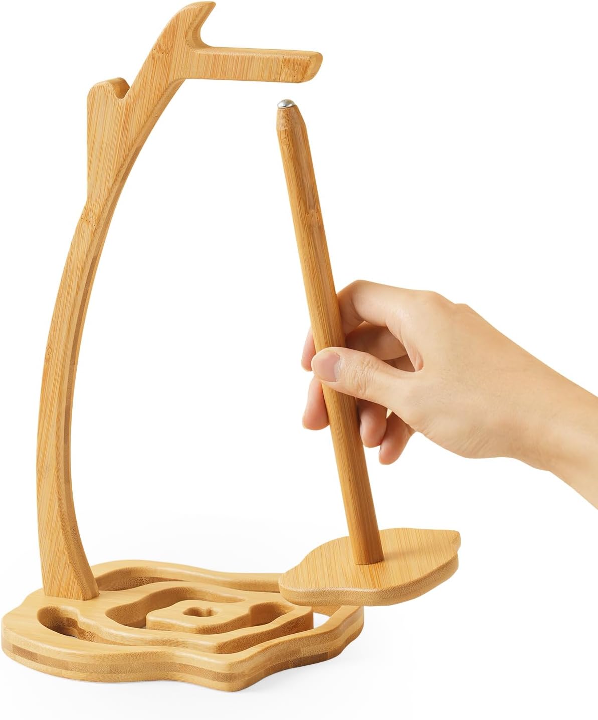 Yarn Holder for Knitting and Crocheting, Tree Rings Yarn Holder Stand with Magnetic, Crochet Gift for Knitting Lovers