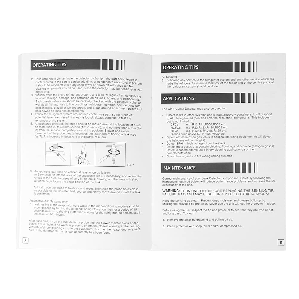 Détecteur de Fuite de gaz XP-1A Détecteur de Fuite de gaz halogène Haute sensibilité SF6 Analyseur de détecteur de Fuite de réfrigérant Détecteur de gaz Sonde Flexible en Acier Inoxydable