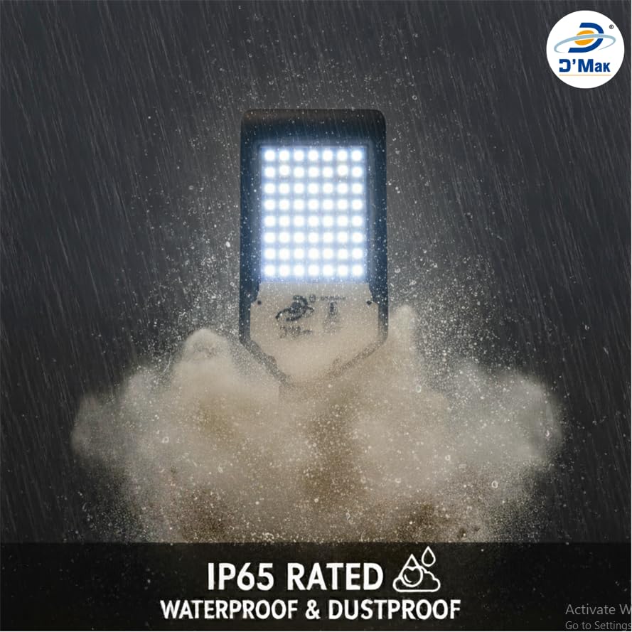 Image of D'Mak LED Street Light White Focus with Lens Waterproof IP65 for Outdoor Purposes (Pack of 1, 72W LED Street Light)