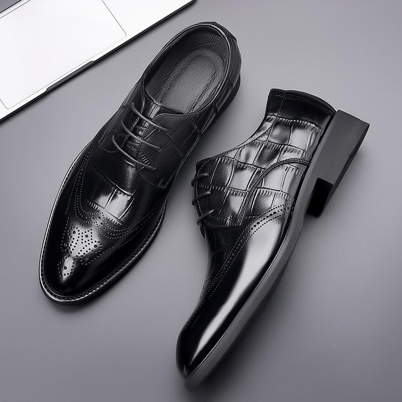 Classic Pointed Toe Dress Shoes Men's Oxford Formal Business Shoes for Wedding Groom Corporate Events3