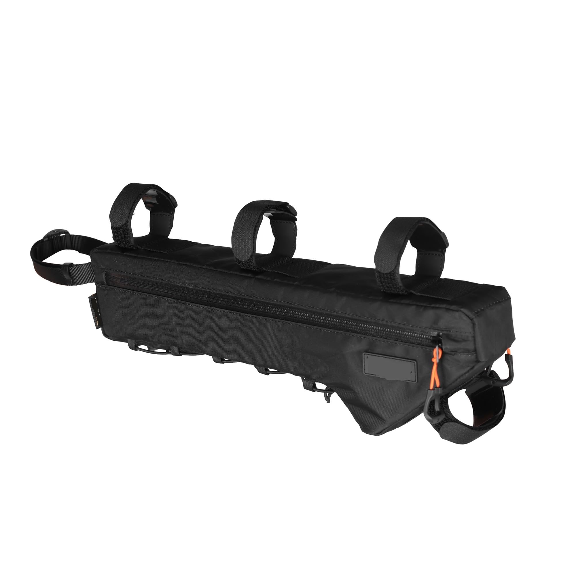 Borsa da telaio for bicicletta Borsa da ciclismo con custodia triangolare antipioggia, for MTB e bici da strada(Black-2.4L)