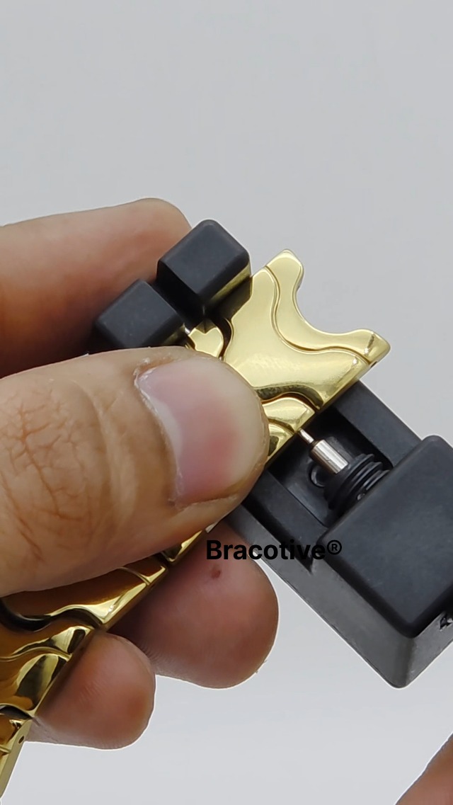 Buy Titanium Bp Bracelet For Man Stainless Steel Dual Tone Gold