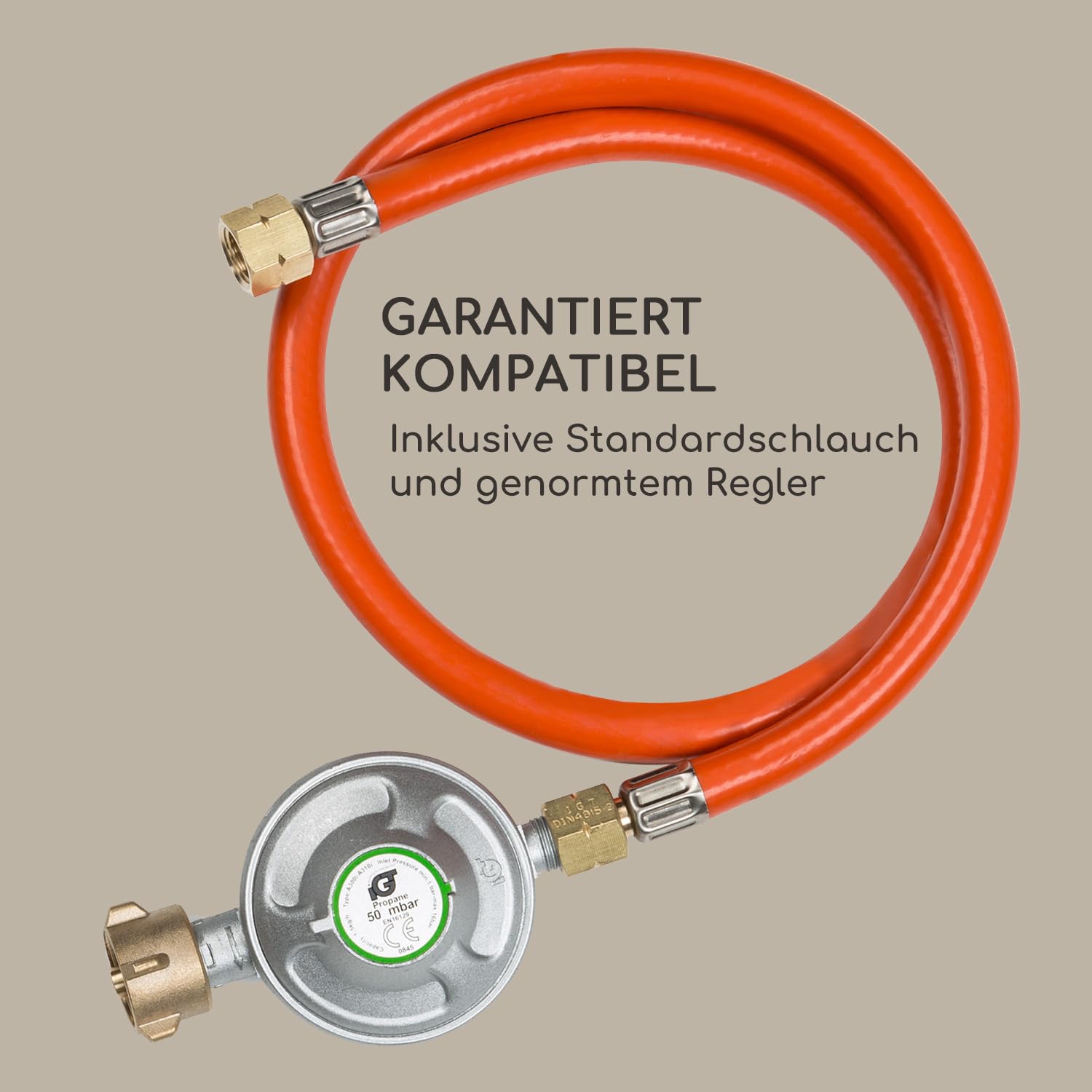 blumfeldt Bonaparte Gasheizung - Gasofen mit 3 Leistungsstufen 1600, 2600 und 4200 Watt, Katalytofen für Gasflaschentyp: 5kg bis 15kg, integrierter Piezozünder, Infrarot-Keramikbrenner, weiß