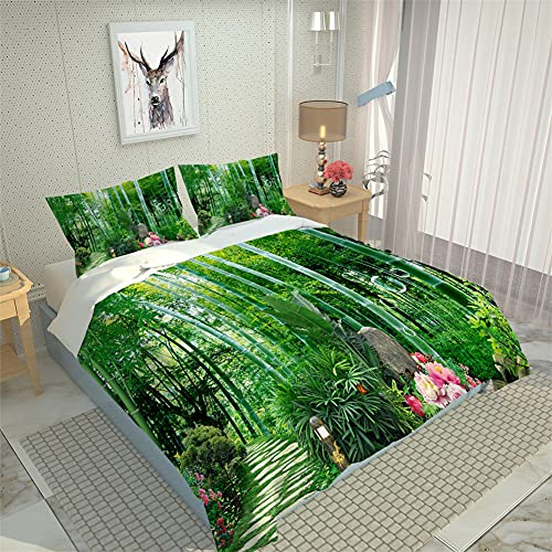 Ensemble de Literie avec Housse de Couette et Taies d'oreiller Arbre