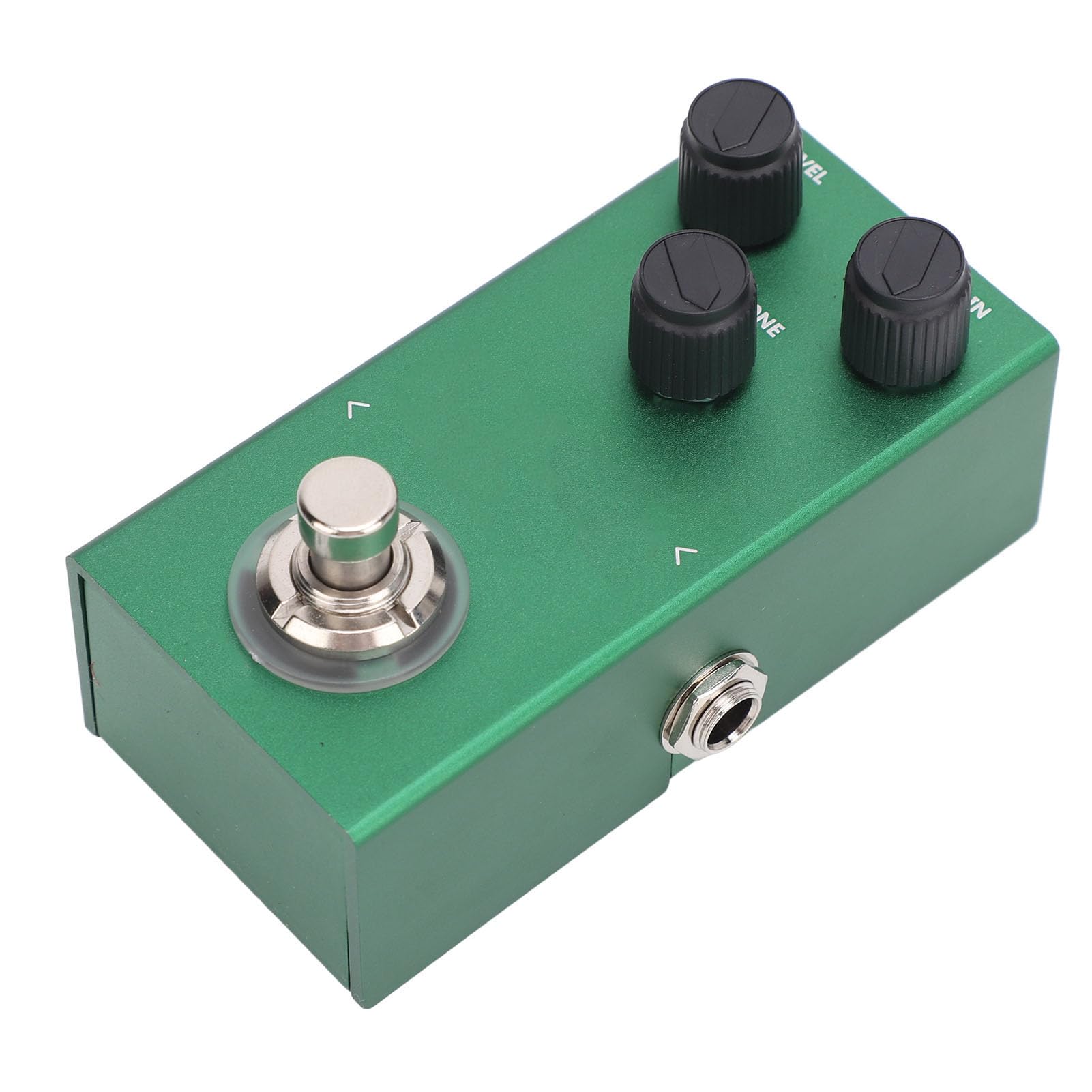 Overdrive-Gitarrenpedal, 9 V DC Mini-Aluminiumlegierung Overdrive-Pedal Gitarren-Overdrive-Effektpedal mit Drive-Level-Klangreglern, Gitarren-Overdrive-Pedal für E-Bass