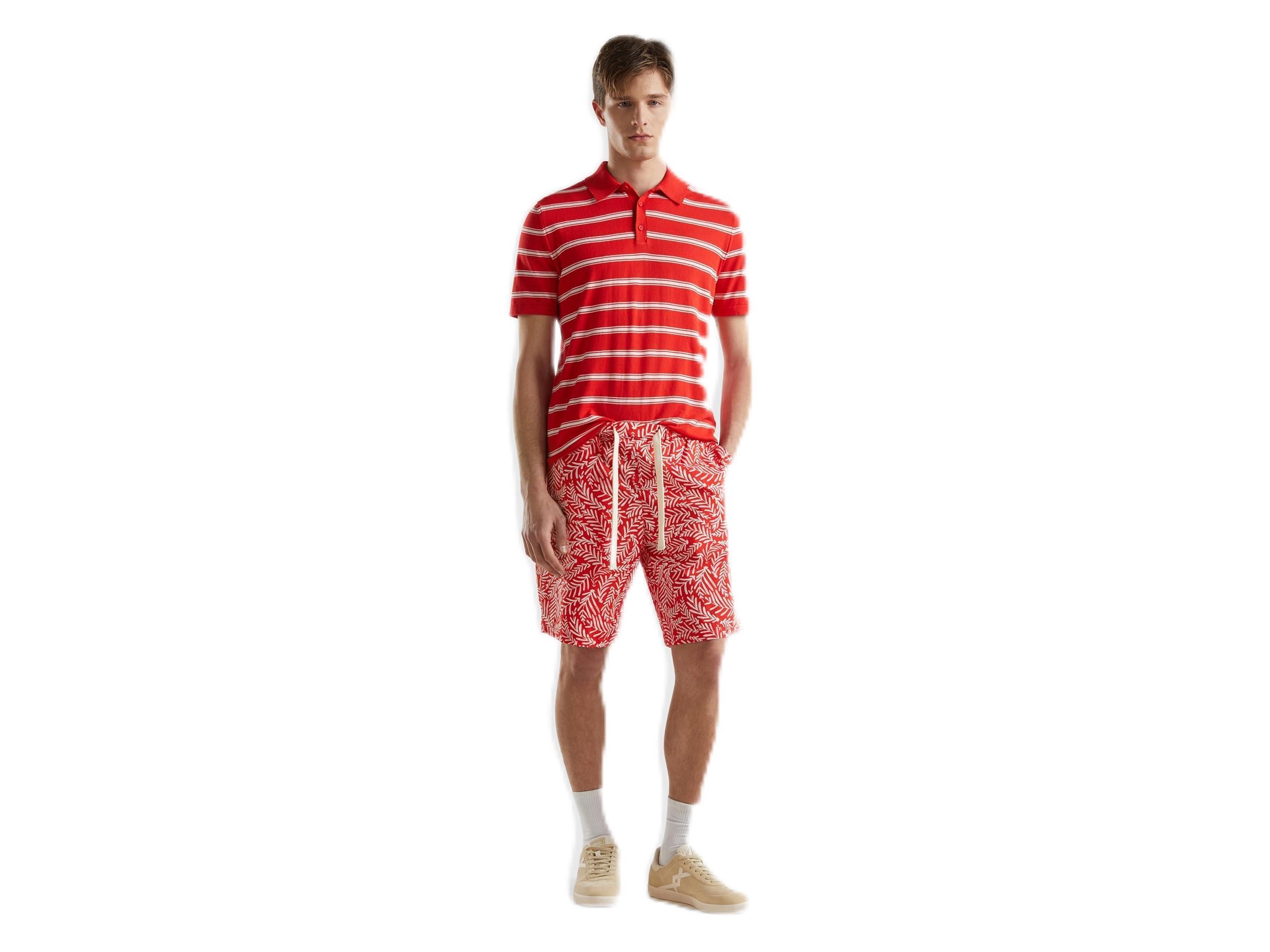 United Colors of Benetton Men's Shorts, red, XL