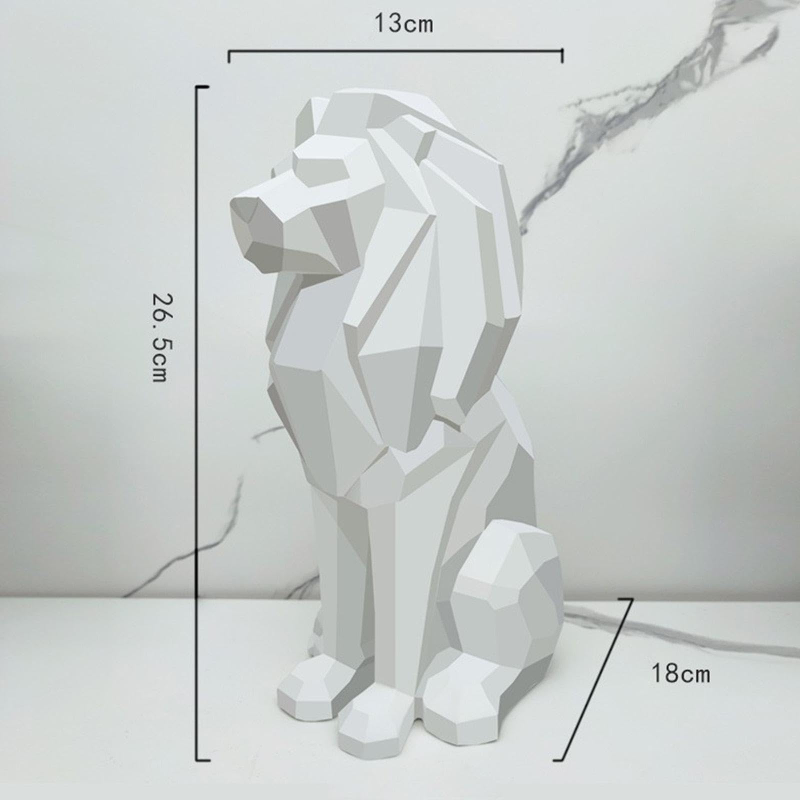 Figurine de Lion de Style Nordique, Sculpture Animale, Cadeau