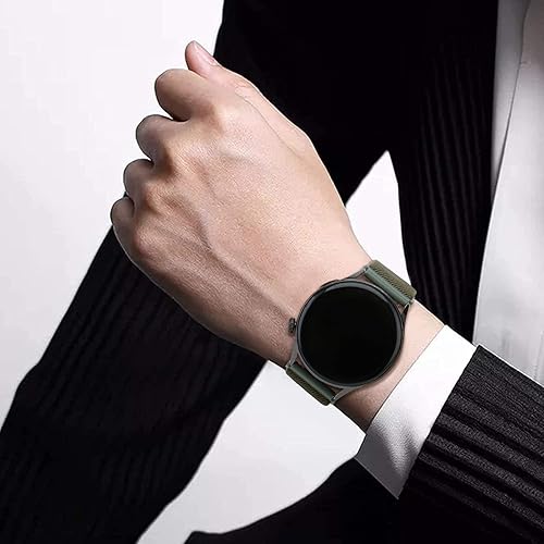 Miniatura 6 de Paquete de 3 correas elásticas de nailon compatibles con Fossil Men's Gen 5 CarlyleGarrettGen 6 de 1.732 pulgadasGen 5E de 1.732 pulgadas (1.732